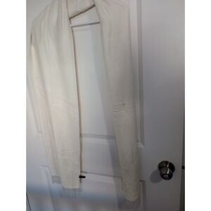 Cashmira by Berkshire Ivory Rayon Scarf Wrap Beaded Fringe 76x20 Evening Shawl